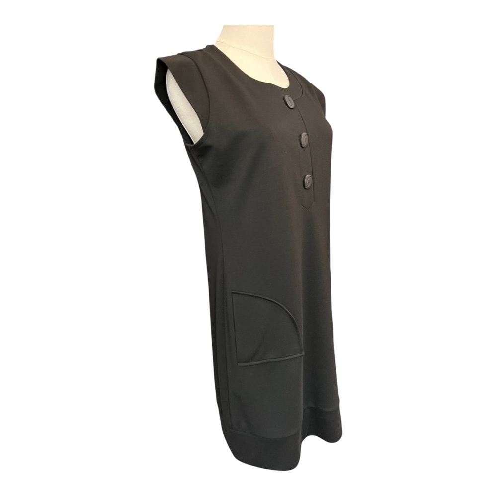 🖤 EUC RONNIE NICOLE Black Cap Sleeve Sheath Dress | Size 6 - Picture 3 of 9